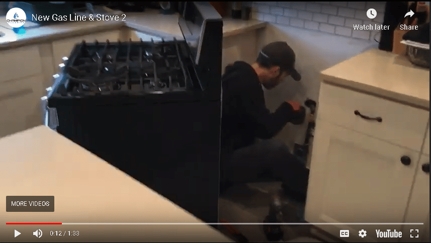 New Gas Line & Stove 2