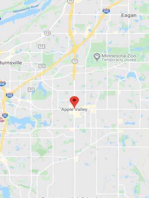 Apple Valley MN Map - Apple Valley Water Heater Replacement
