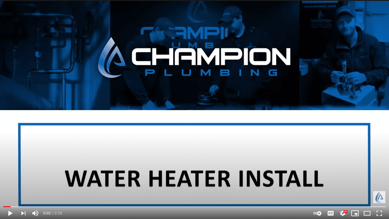 Power Vent Water Heater With New PVC Venting In Rosemount And Water Softener
