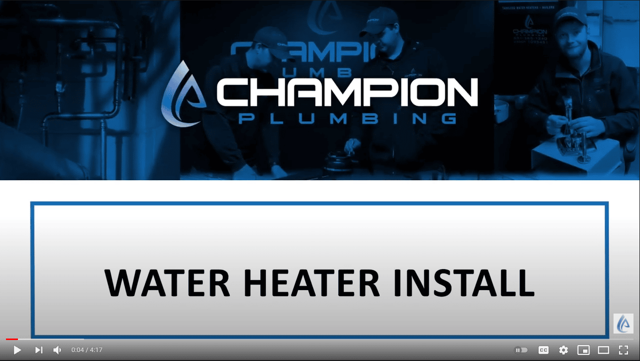 Gas Water Heater With Broken Drain Valve Repair Champion Plumbing