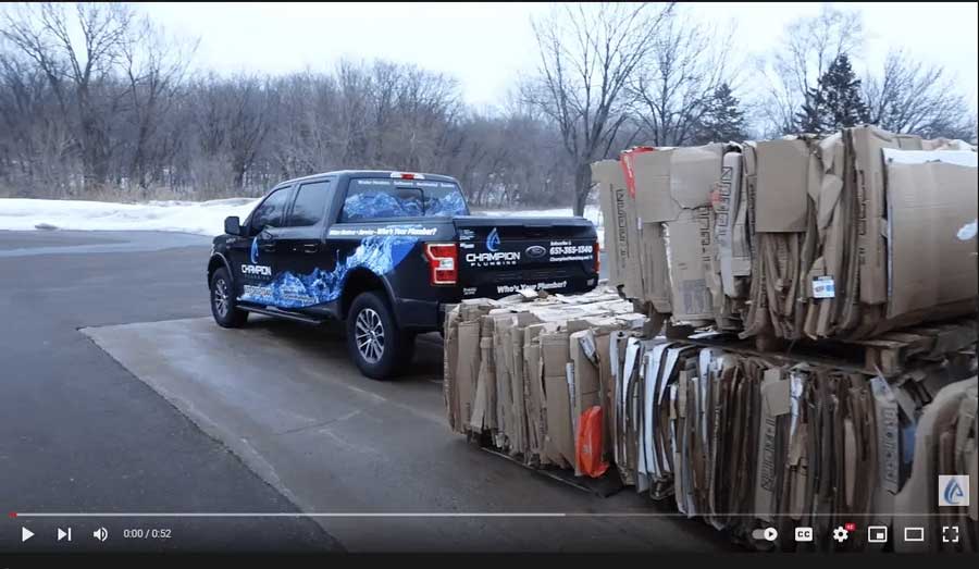 champion plumbing eagan minnesota's truck parked