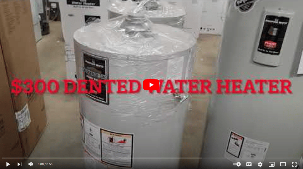 Bradford White Dented Water Heater Deal - Water Heater Services