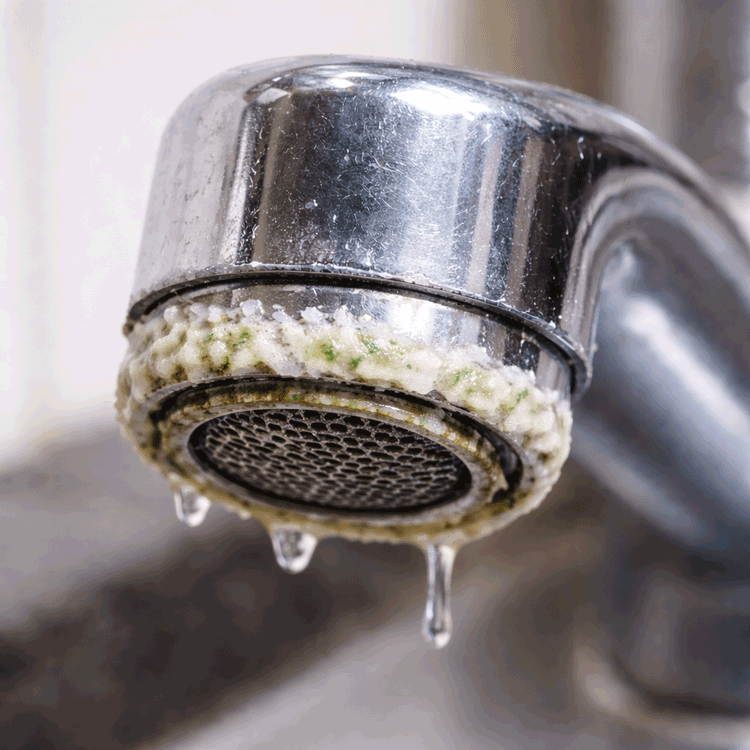 hard water build up